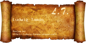 Ludwig Tamás névjegykártya